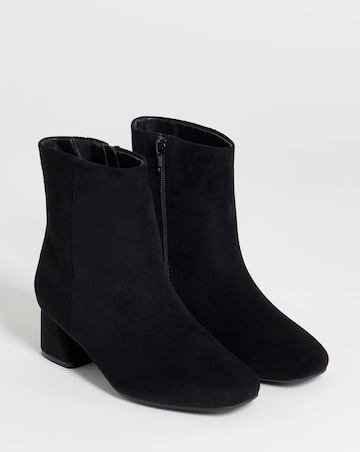 Carmella Block Heel Ankle Boots - Extra Wide Fit (EEE)