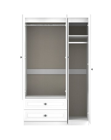 Richmond Triple Wardrobe with 2 Drawers