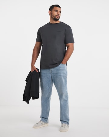 Jack & Jones Archive Small Logo Tee - Dark Grey