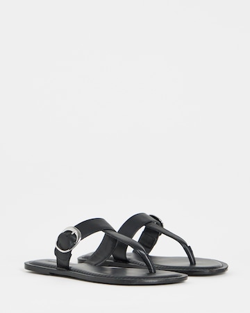 Fortune Leather Toe Post Sandals - Extra Wide Fit (EEE)