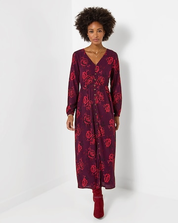 Joe Browns Radiant Roses Button Through Maxi Dress