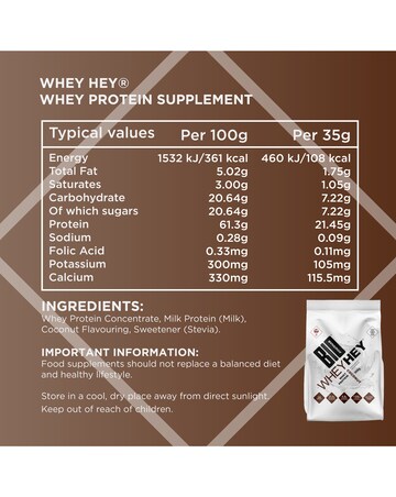 Bio-Synergy Whey Hey Protein Powder Coconut - 908g