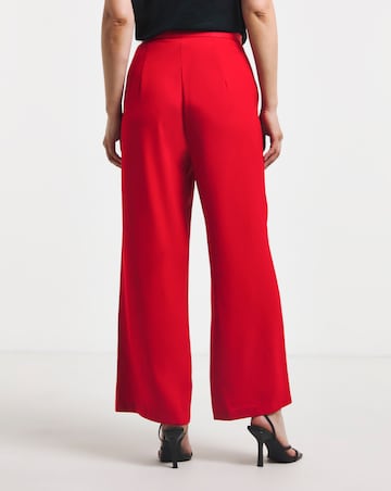 Satin Back Crepe Wide Leg Trouser