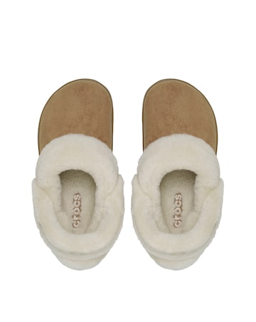 Crocs Sepia Classic Unfurgettable Vegan Suede Clog - Standard Fit
