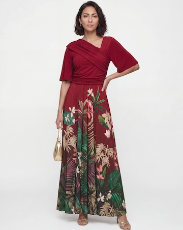 Joanna Hope Pleated Jersey Dress