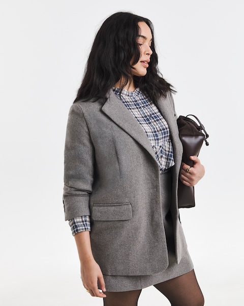 Simply Be Oversized Wool Look Blazer