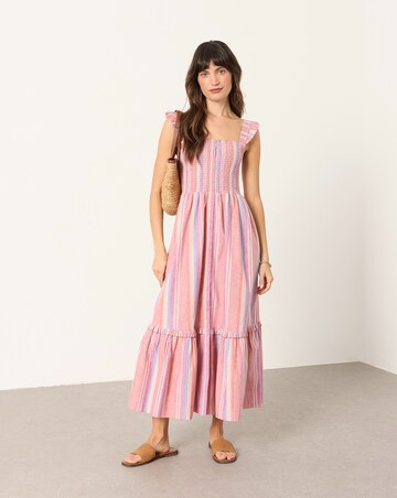 Fatface Eva Stripe Midi Dress