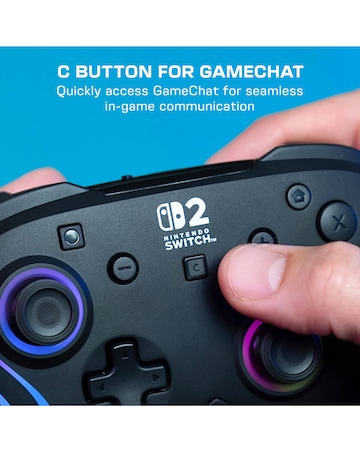Turtle Beach Afterglow Wave Wireless RGB Gaming Controller for Nintendo Switch 2