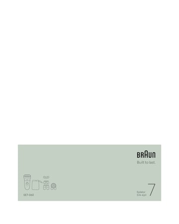 Braun Silk-Epil 7 SE7-060 Epilator