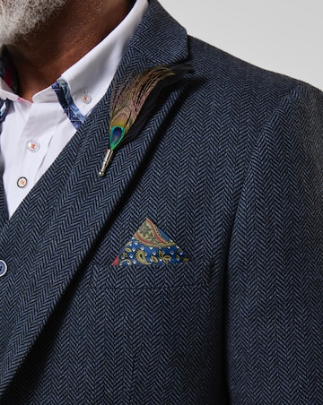 Joe Browns Charming Herringbone Blazer - Navy
