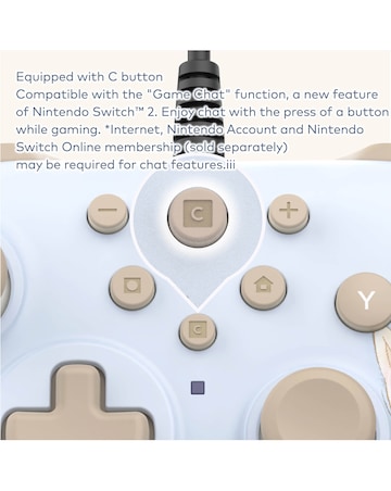 HORI HORIPAD Turbo Wired Controller for Nintendo Switch 2 - Eevee Cottage Core