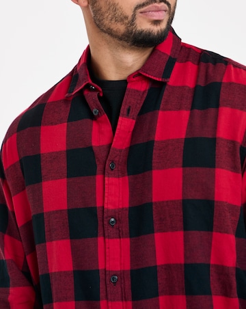 Jack & Jones Gingham Check Shirt - Red/Black