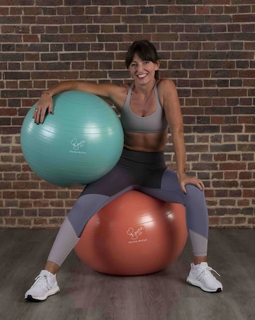 Davina McCall 65cm Gym Ball with Pump Orange
