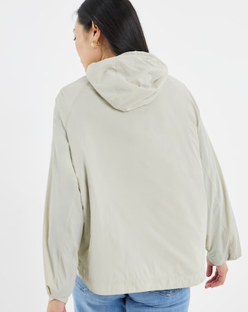 Neutral Tech Parka with Removable Inner