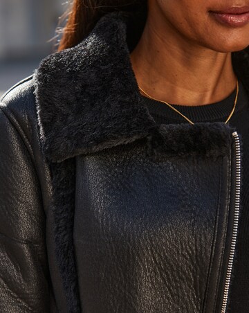 Sosandar Faux Shearling Coat