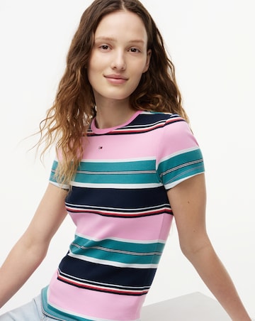 Tommy Jeans Slim Essential Rib Tee