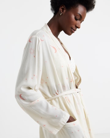 Celestial Linen Maxi Dressing Gown