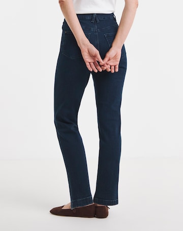 Indigo Stretch Denim Slim Leg Jeans