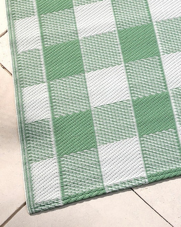 Gingham Outoor Rug