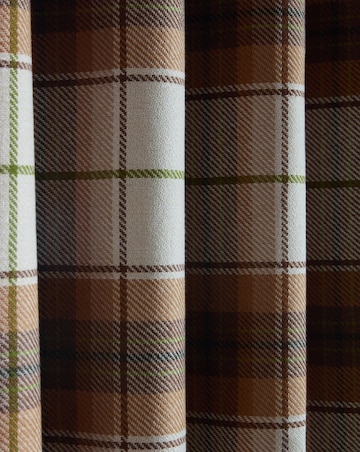 Catherine Lansfield Brushed Woven Glencoe Check Curtains