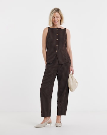Pinstripe Button Down Top