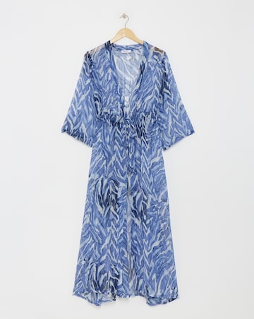 MAGISCULPT Tie Waist Open Beach Kaftan