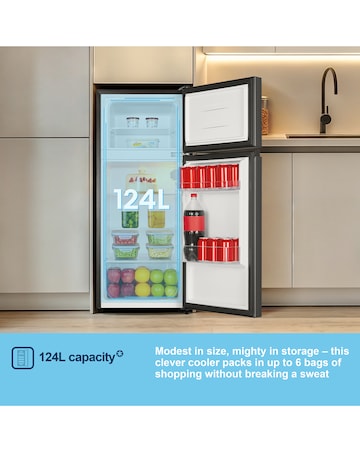 Fridgemaster MTM48120EB Fridge Freezer - Black E Rated