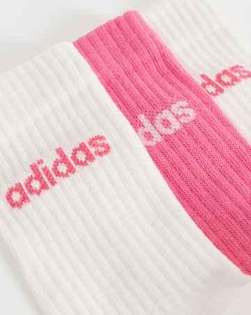 adidas 3 Pack Linear Logo Crew Socks