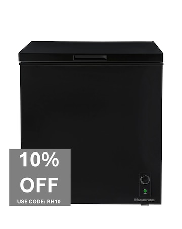Russell Hobbs RH198CF0E1B 198L Chest Freezer Black + Install