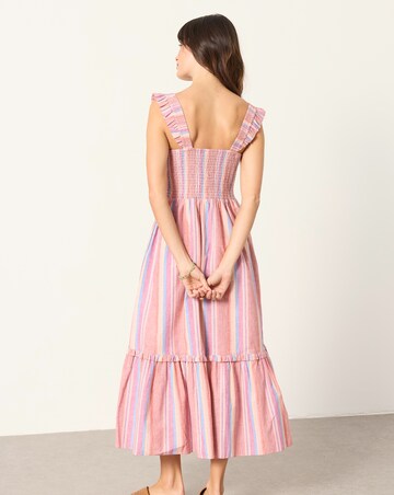 Fatface Eva Stripe Midi Dress