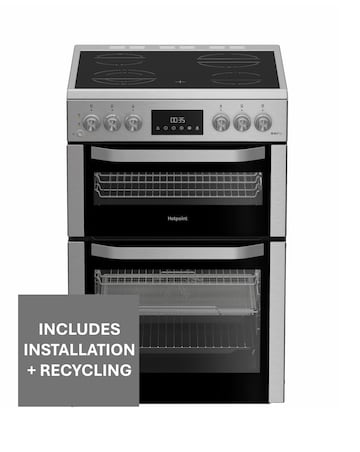 Hotpoint HDE6VDCASX 60cm Electric Double Cooker with Air Fry Install