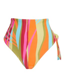 Tie Side High Waist Bikini Briefs - Image