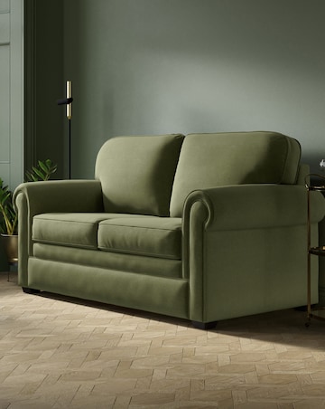Jay-Be Heritage Cosy Chenille 2 Seater Sofa Bed with E-Pocket Mattress
