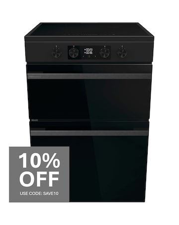 Hisense HDCEIT6C20B 60cm Induction Double Cooker - Black