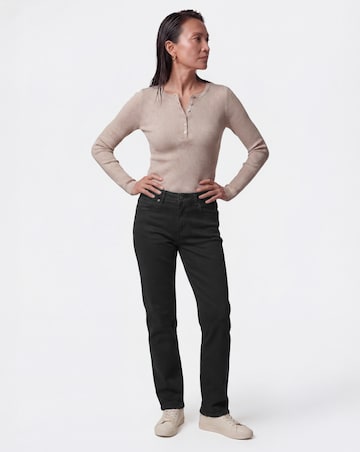 24/7 Black Straight Leg Jeans
