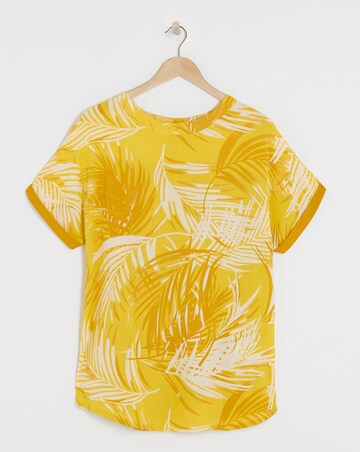 Pure Cotton Woven Front Curved Hem Longline Top