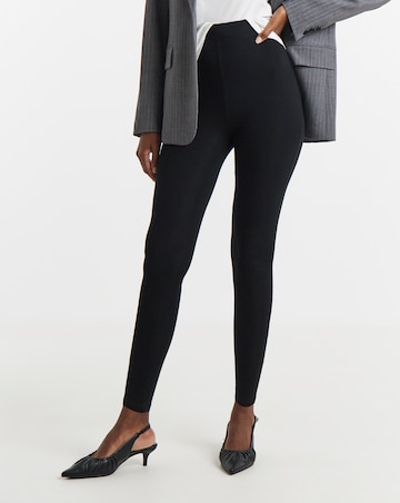 2 Pack Black Jersey High Waisted Leggings