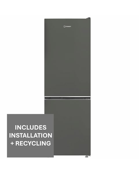 Indesit INK 21411 G4UK 60/40 Total No Frost Fridge Freezer Silver + Install