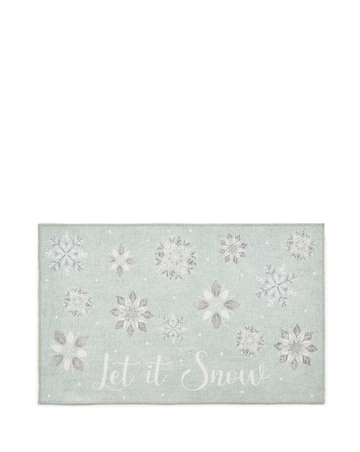 Christmas Snowflakes Washable Doormat
