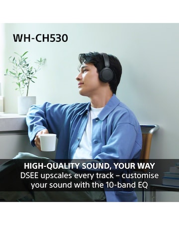Sony WH-CH530 Wireless On-Ear Headphones - Cobalt