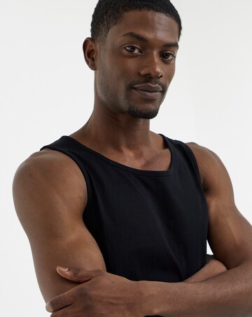 Pure Cotton Vest- Black