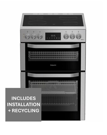 Hotpoint HDE6VDCAX 60cm Electric Double Cooker with Air Fry Install