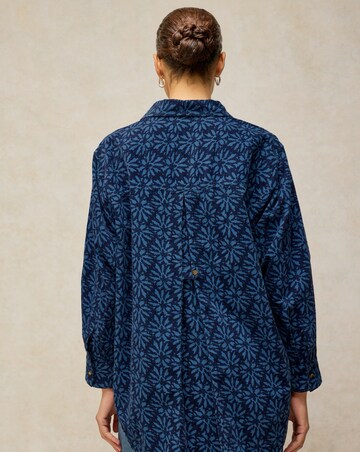White Stuff Sage Longline Cord Tunic