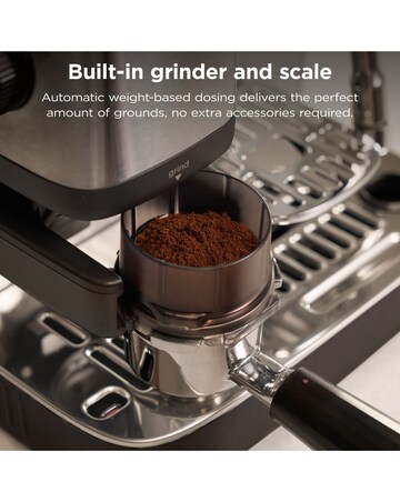 Ninja Luxe Cafe MINI Espresso Machine ES301UK Black & Stainless Steel