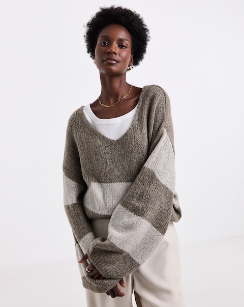 JDY Reversible Stripe Knitted Jumper