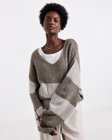 JDY Reversible Stripe Knitted Jumper