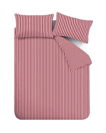 Catherine Lansfield Epping Textured Stripe Duvet Cover Set
