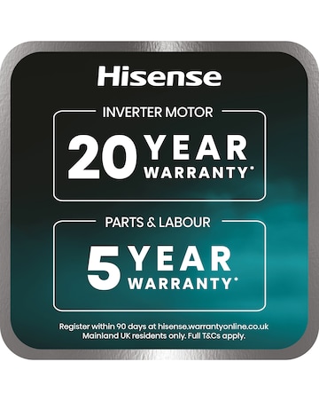 Hisense KitchenFit 5i Series WF5I1045BWQ 10.5kg Washing Machine - White