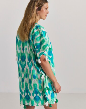 MAGISCULPT Tassel Trim Beach Kaftan