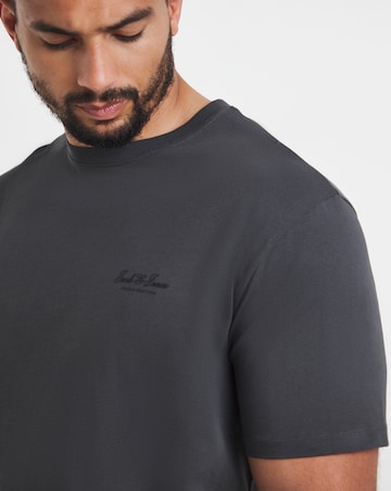 Jack & Jones Archive Small Logo Tee - Dark Grey